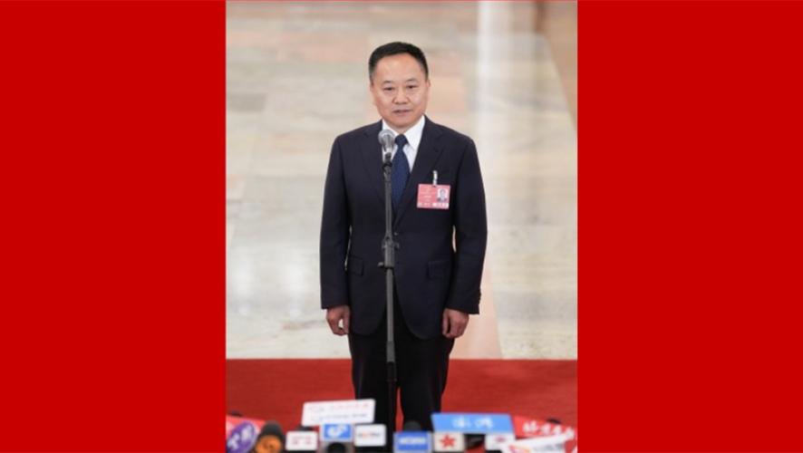 水利部部长李国英接受媒体采访