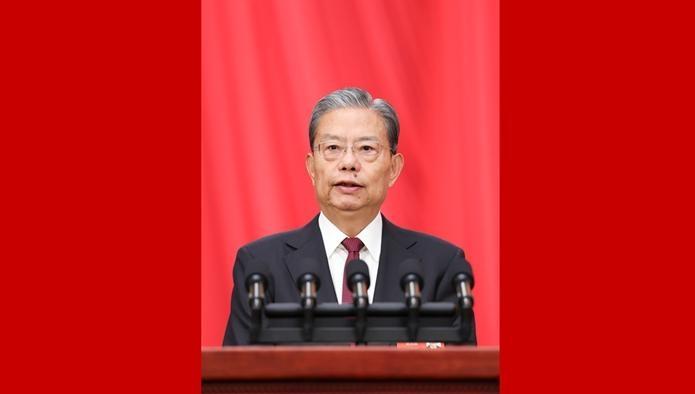 赵乐际作全国人大常委会工作报告（现场实录）
