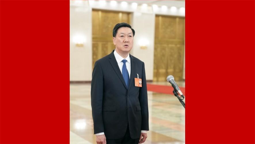 国家体育总局局长高志丹接受媒体采访